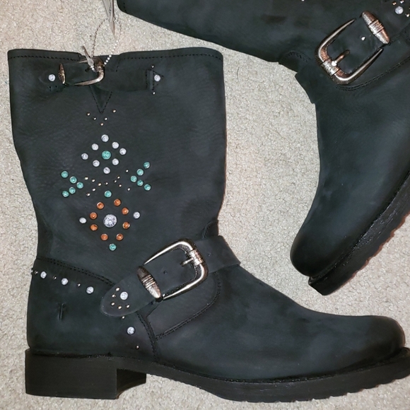 ●SOLD●FRYE 8½ STONE STUDDED - Picture 6 of 16